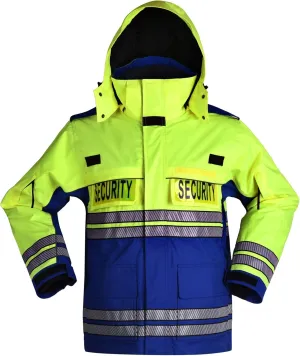 First Class Men's High Visibility Waterproof Parka Jackets with Reflective Tape
