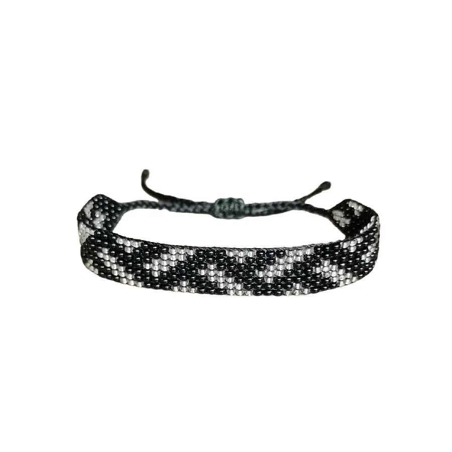 Glow By Rula Akhdar Handmade For Women Braid Bead Bracelet