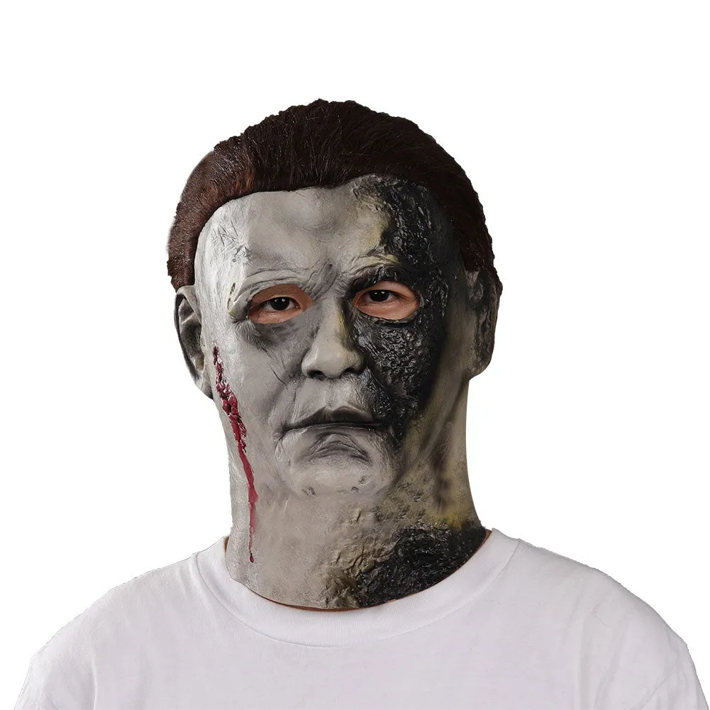 Halloween Michael Myers Mask Burn Scar Version Cosplay Latex Masks Helmet Costume Props
