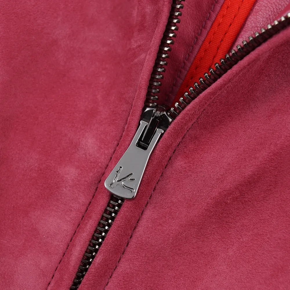 Isaia Hooded Suede Jacket