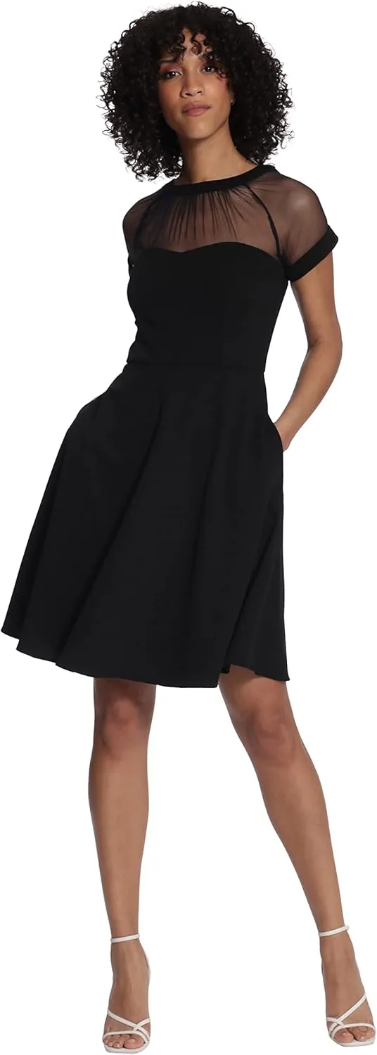 Maggy London Women's Illusion Dress Occasion Event Party Holiday Cocktail Guest of Wedding.