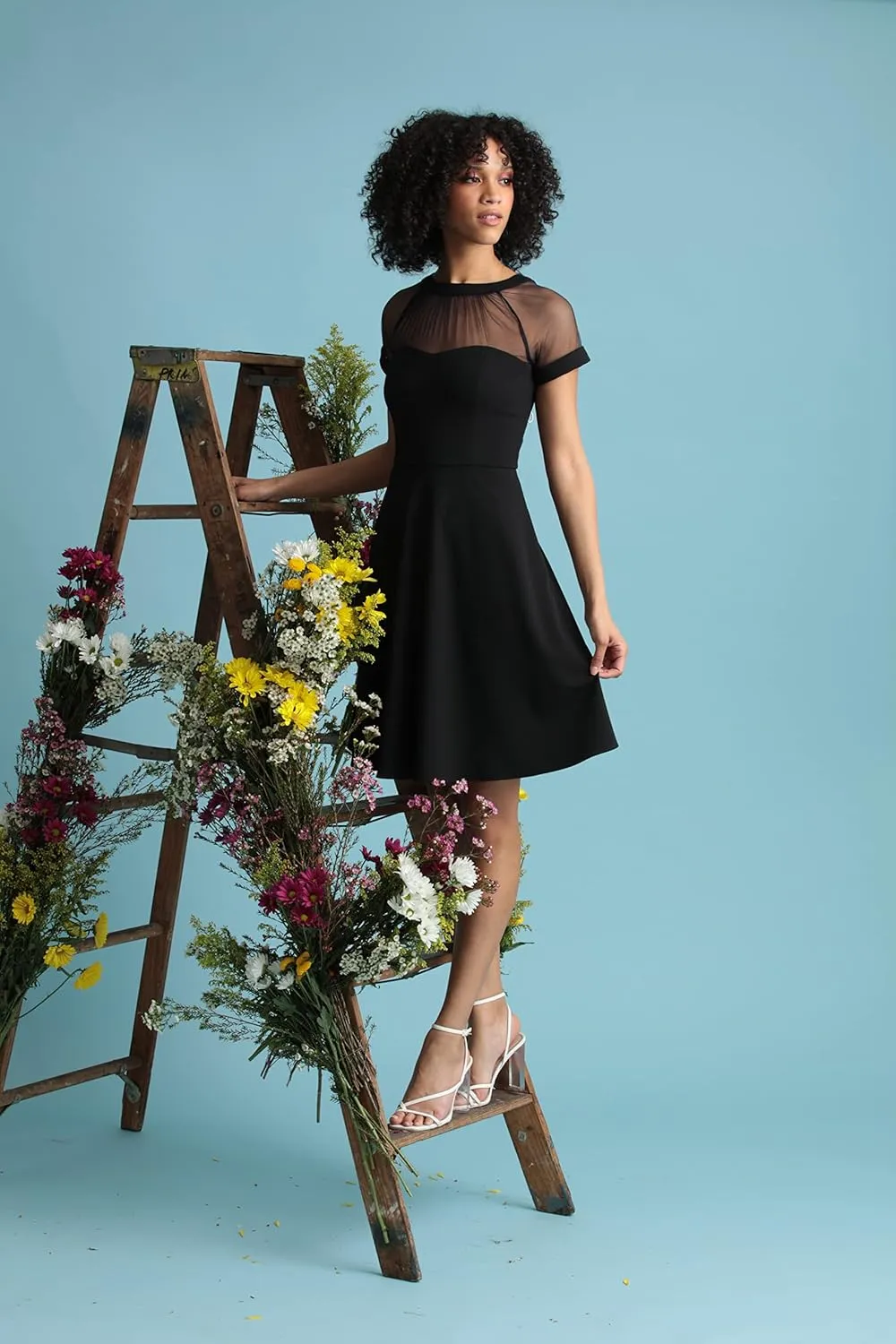 Maggy London Women's Illusion Dress Occasion Event Party Holiday Cocktail Guest of Wedding.