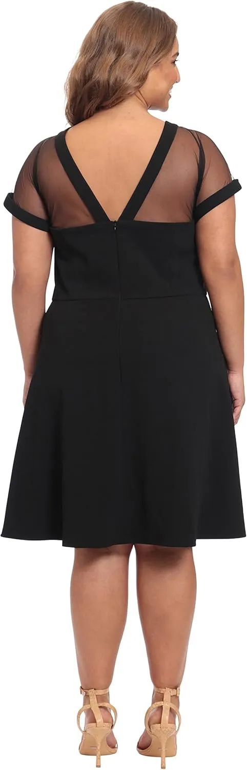 Maggy London Women's Illusion Dress Occasion Event Party Holiday Cocktail Guest of Wedding.