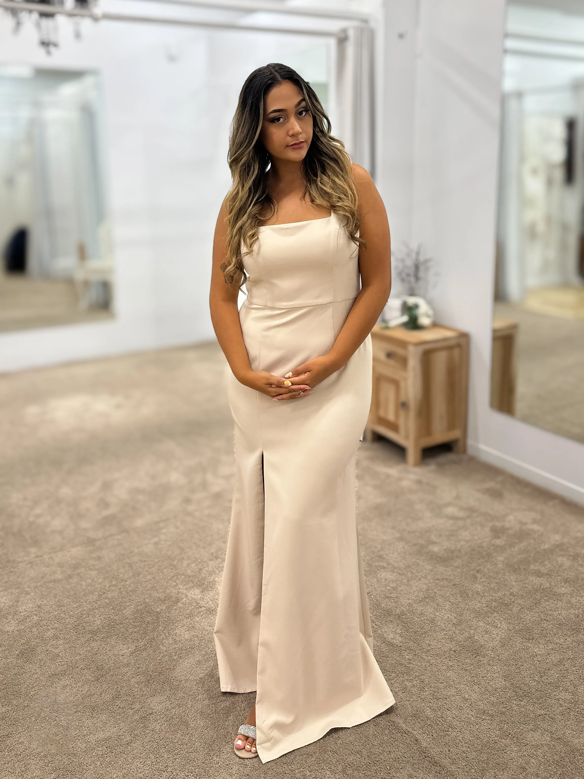 Maragaux Square Neck Gown