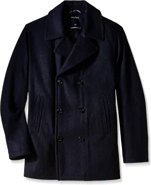 Nautica Men's Big & Tall Wool-Blend Peacoat