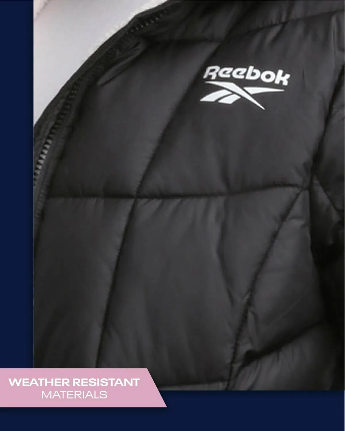 Reebok Women's Winter Jacket - Heavyweight Quilted Puffer Parka Coat - Sherpa Lined Ski Jacket for Women (S-XL)