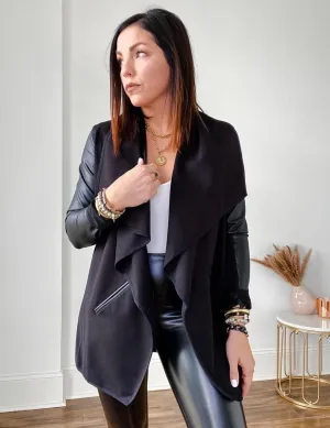 The Ponte Drape Jacket