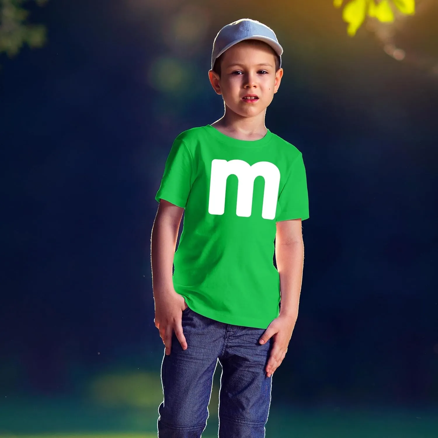 Unisex Youth Letter M Halloween Costumes T-Shirt for Boys/Girl | Funny Cool Graphic Tee Shirts Idea