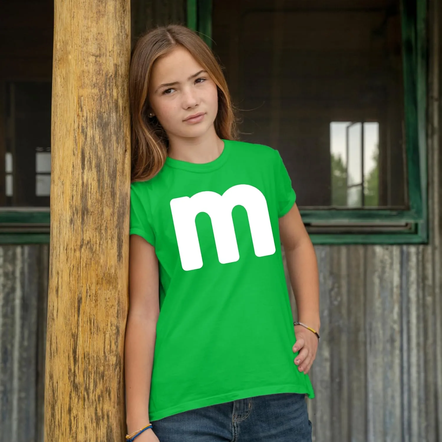 Unisex Youth Letter M Halloween Costumes T-Shirt for Boys/Girl | Funny Cool Graphic Tee Shirts Idea