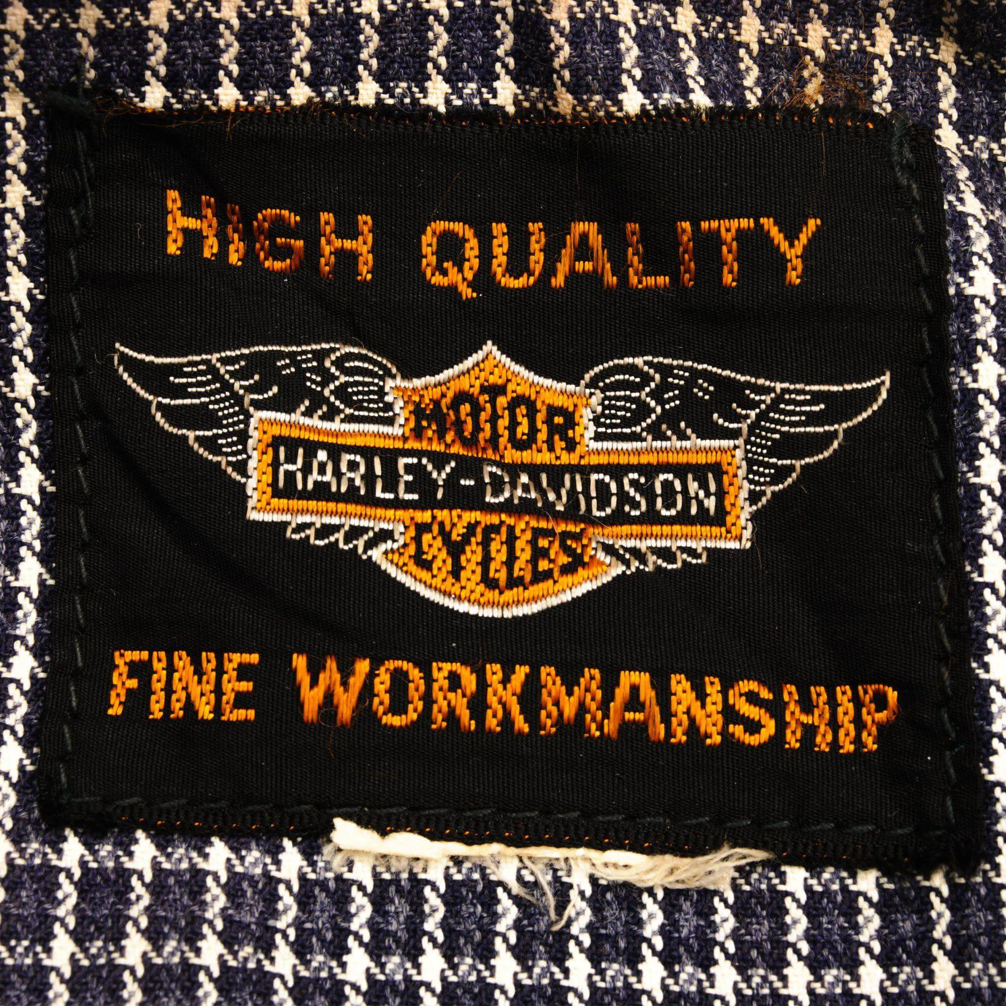 VINTAGE ORIGINAL HARLEY DAVIDSON SPORTSTER JACKET MID 1950S  LARGE MADE USA
